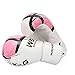 ddmlj Guantes De Boxeo Guantes De Sanda para Adultos, Hombres Y Mujeres, Saco De Boxeo De Entrenamiento, Lucha con Medio Dedo, Guantes De Combate Profesionales Muay Thai-Rosa Cereza_4 Oz