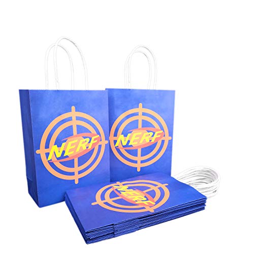 12 Target Bags for Nerf Party, Gift/Goody/Treat/Candy/Favor Bags for Nerf Birthday Theme