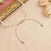 Agriajun Dainty Small White Beaded Bracelets for Women, Trendy Boho Handmade Adjustable Gold Ball Beads Stackable Strand Bracelet Fashion Jewelry Gift.