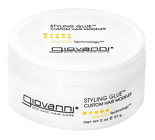 GIOVANNI Styling Glue Custom Hair Modeler, 2 oz. Firm Hold - Spike, Sculpt, Shape, Customize Style, No Parabens, Color Safe (Pack of 1)