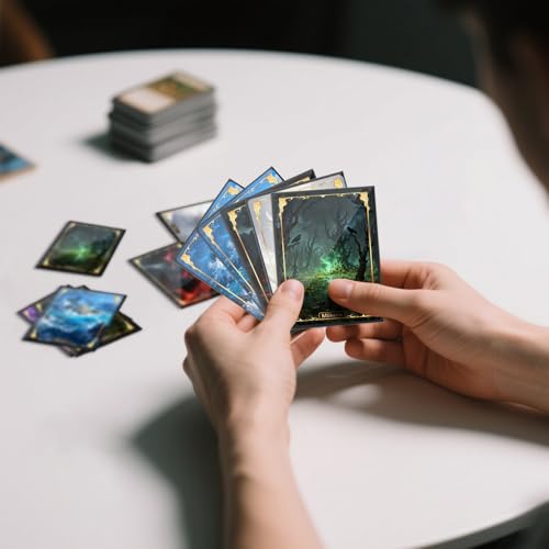 Image of 1000 Counts Black Card Sleeves Toploaders for Trading Cards,Matte Card Sleeves Deck Card Protectors Compatible with MTG,Baseball Cards,Sports Card,Yugioh Card