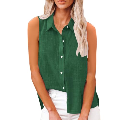 Camisas de algodón y lino para mujer blusas de gran tamaño tallas grandes v