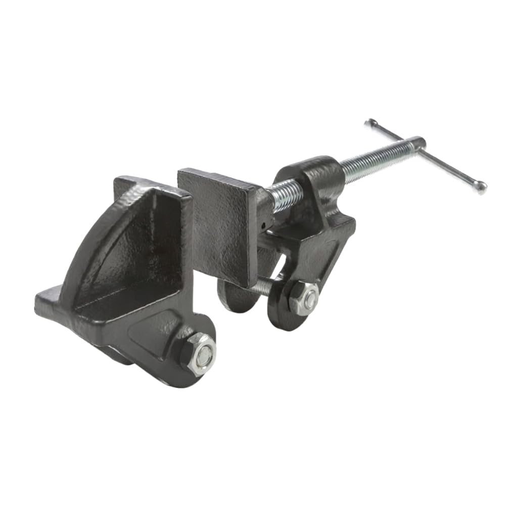Lot de 2 Têtes de Dormant avec Mâchoires 40 x 45 mm, Support Épaisseur 27 mm, Trou D.10 mm, Accessoire de Serrage pour Travail du Bois
