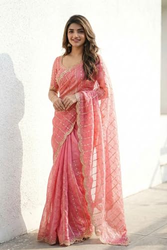 Image of Amazon Brand - Tavasya Womens Saree