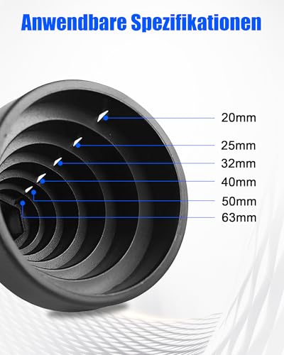 2 Stück Rohrentgrater Handentgrater Set: Kunststoffrohr Fasenwerkzeug für 20–63 mm PVC PP PE/PPR Rohre, Entgratungswerkzeug mit Ersatzklingen