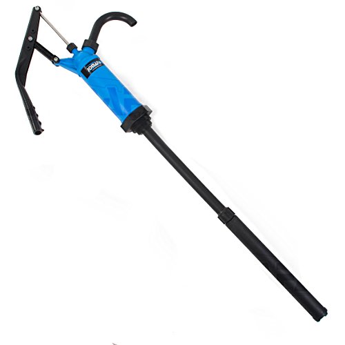 BOMBA DE BARRIL Y BIDONES DE PALANCA PARA TRASVASE DE LIQUIDOS Aceite, lubricante, Diesel | para barriles de 19 a 208 litros | Tubo de 90 cm