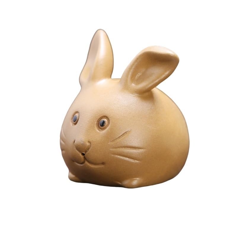 Statue de lapin en argile violette faite à la main pour service à thé Kungfu