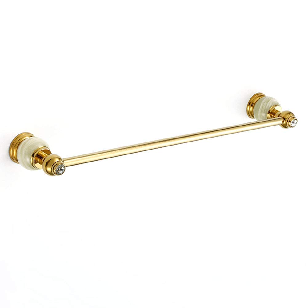 Porte-serviettes d'or style européen et étendoir chic pour salle de bain rétro