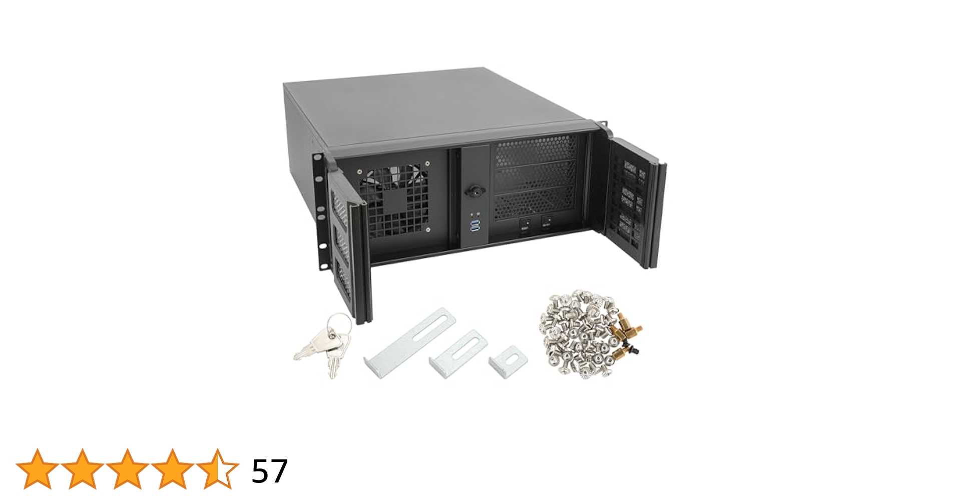 さーし Amazon.com: RackChoice 4U Rackmount Server Chassis with 3x5