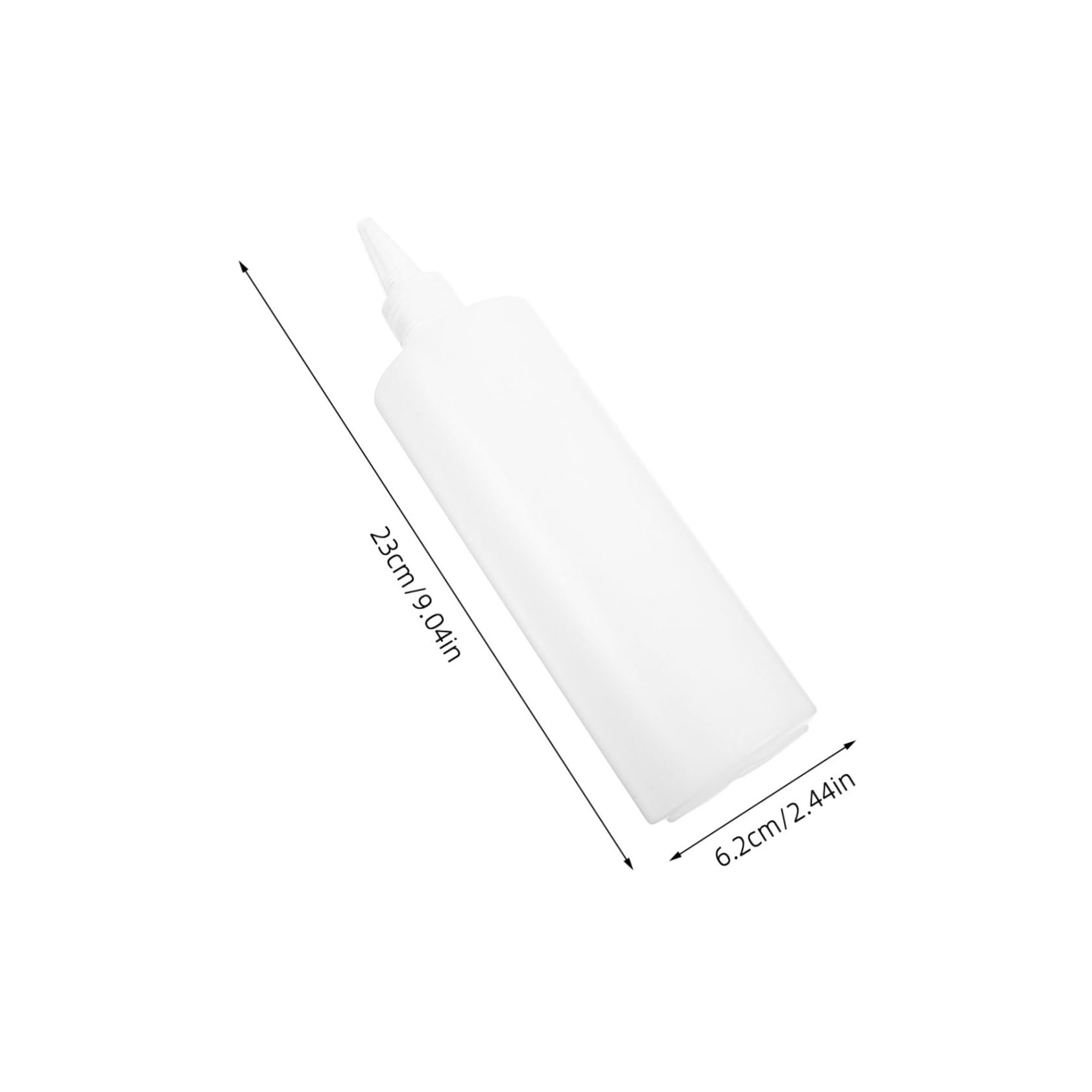 SOLUSTRE 8pcs Transparent Squeeze Bottles: 500ml Refillable Condiments Bottles for Syrup Ketchup Salad Dressing Kitchen Outdoor Use