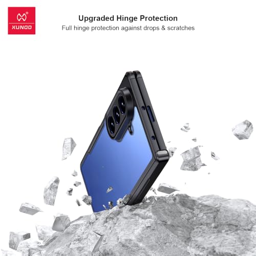 Image of PRITO Compatible for Samsung Galaxy Z Fold 8 Ultra Case - Clear Beatle Slim Phone Case with Hard Pc Back, Soft TPU Edges, Hinge, Non-Yellowing, Shockproof Protective Cover for Z Fold 8 Ultra