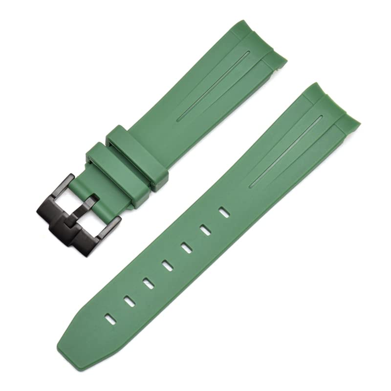 Bracelet de montre en caoutchouc 20mm 22mm Agate compatible montre Rolex