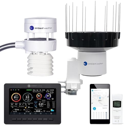 Ambient Weather WS-5000 Ultrasonic Smart Weather Station with AWN...