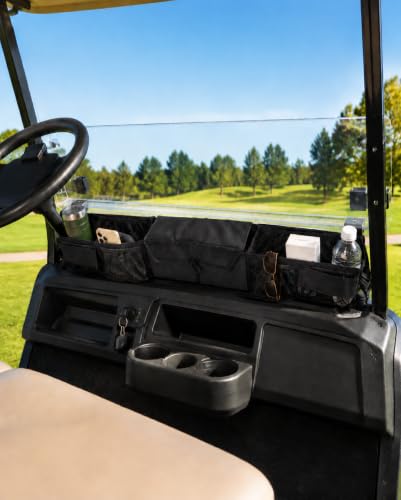 StarknightMT Universal Golf Cart Front Storage Basket Foldable Dash Oxford