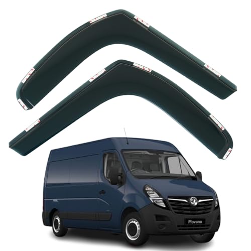 Lot de 2 déflecteurs d'air compatibles avec Renault Master, Nissan NV400 et Interstar, Opel Movano 2010, 2011, 2012, 2013, 2014, 2015, 2016, 2017, 2018, 2019,...