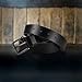 Wrangler Men’s Full Grain Genuine Leather 35mm Thick Casual Belt for Jeans, Pants - Black, 36