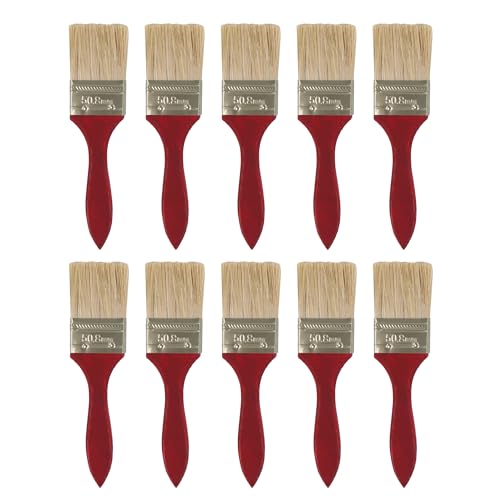 BQLZR 2" Flat Wall Paint Brushes, Pack of 10