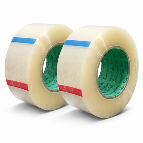 Image of Clear BOPP Packing Tape 3 Inch x 300 Meter Pack of 2 Rolls | Heavy Duty Clear Carton Sealing Tape for Industrial Ecommerce Shipping and Warehouse Use