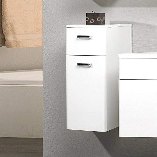 Pelipal Cabinet, Wood Effect, High-Gloss White, 33 x 30 x 72 cm Pelipal Cabinet, Wood Effect, High-Gloss White, 33 x 30 x 72 cm