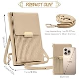 Aucuu Crossbody Phone Bag for Women, Cross Body Handbags, Shoulder Bag, Mobile Phone Pouch with Long Strap, Cellphone Purse for Cellphones under 7 inches - Image 2