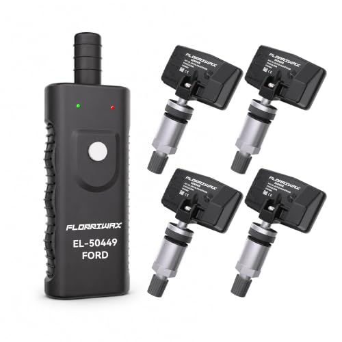 TPMS Sensor, 4 x 315Mhz Tire Pressure Sensor with 1 TPMS Relearn Tool
