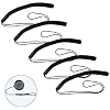5 Pack Elastic Lens Cap Keeper Lens Cover Leash Prevent Lens Cap Lost Compatible with Canon/Nikon/Sony/Fujifilm/Olympus/Panasonic DSLR SLR Camera and More