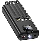 Lampe Torche et écran LED: La chargeur externe iphone est équipée d'un nouvel indicateur LED qui vous permet de vérifier à tout moment le niveau de charge restant et l'état de charge. Cette fonctionnalité vous permet de connaître à tout moment le niveau de charge restant de la batterie portable. Appuyez longuement sur le bouton d'alimentation de la batterie externe power bank pour allumer ou éteindre la lampe torche ultra-puissante. Cette batterie portable externe est votre compagnon idéal pour les séjours en camping. En cas d'urgence, la lampe torche intégrée vous apporte une aide précieuse.