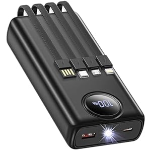 Power Bank 20000mAh met 4 Ingebouwd...