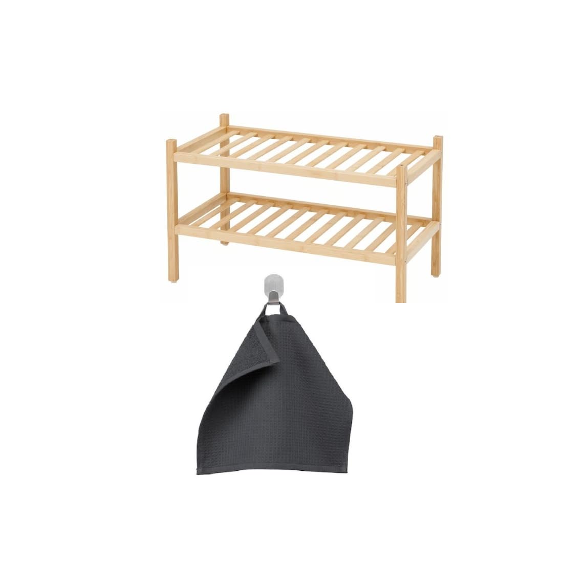 Ikea VASSKÄR Shoe rack, bamboo, 60 cm (23 5/8 ")-image-25
