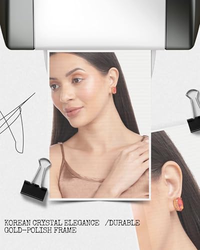 Image of Mansiyaorange Chunky Earrings Tops Stud For Women & Girls