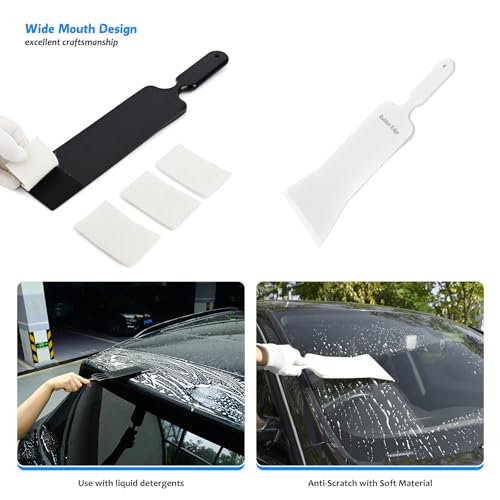 EHDIS Vinyl Wrap Tool Window Tinting Kit with Bulldozer Squeegee,Windshield Back Tint Scraper,Magnet Holder,Wra p Stick,Film Cutter,Sponge Seam Roller for Car Wrapping by EHDIS - Image 3