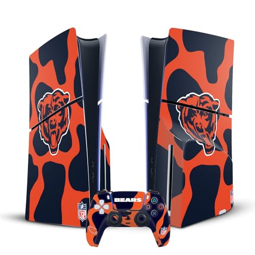 Vinyle Autocollant De Jeu NFL Chicago Bears résistant aux rayures pour PS5 Slim Disc