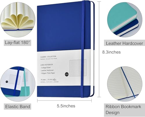 Carnet de notes ligné Coopay lot de 48 cahiers A5 couverture rigide - 2