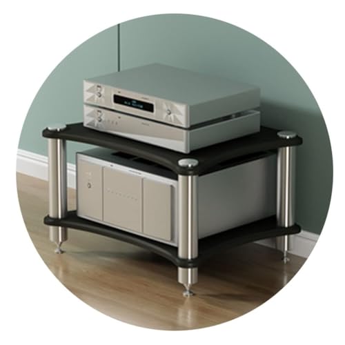 Rack de audio y gabinete de componentes de video con pies amortiguadores 2