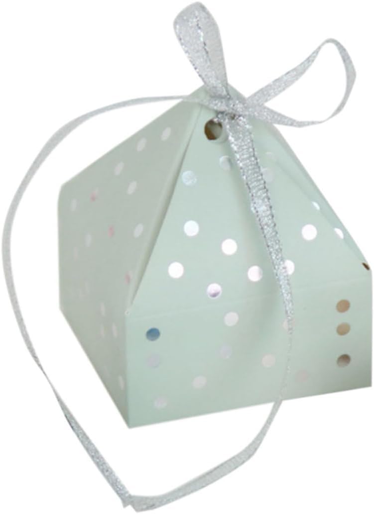 10pcs Elegant Pyramid Candy Boxes Sugar Bowls for Wedding Party Favors Boys and Girls