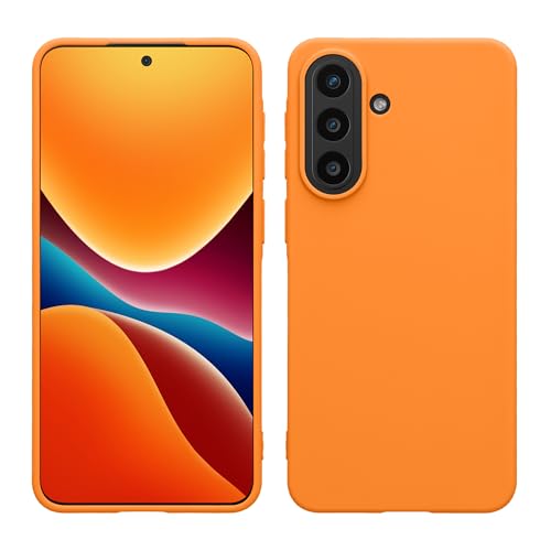 kwmobile Case for Samsung Galaxy A57 5G Case - Soft Cover - Shockproof TPU Material - Wireless Charging - Fruity Orange