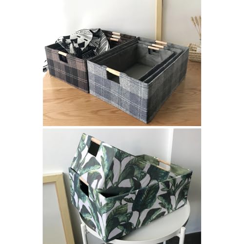 Panier de rangement en tissu pliable pour optimiser et désencombrer les placards