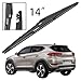 Car Wipers Compatible with Hyundai for Tucson Mk3 2015 2016 2017 2018 2019 2020 Windscreen Wiper Rear Windshield Windscreen Washer Wiper Accessories