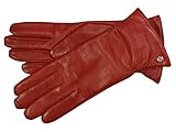 Hergestellt in Europa Roeckl Regina Lederhandschuhe für Damen - Rot (445) - 17,5 cm (6,5)