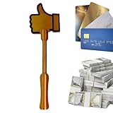 Shakven Credit Card Holder Wand,Contactless Novelty Cosplay Prop,Thumbs Shaped 3D Printed Card Holder Wand - for Women Men Children Raves Party Pranks
