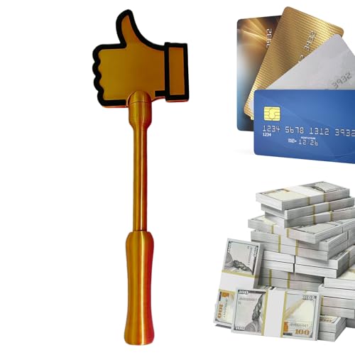 Tarjetero de crédito antirrobo con forma de pulgar y accesorio portátil de broma