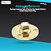 MARINE CITY Golden Brass Drain Plug, Polished, Durable, Rust-Resistant, Fits 1 Inch Diameter Hole, 1/2-Inch NPT, Corrosion-Proof for Boats, Yachts, Kayaks & More (Pack of 1)
