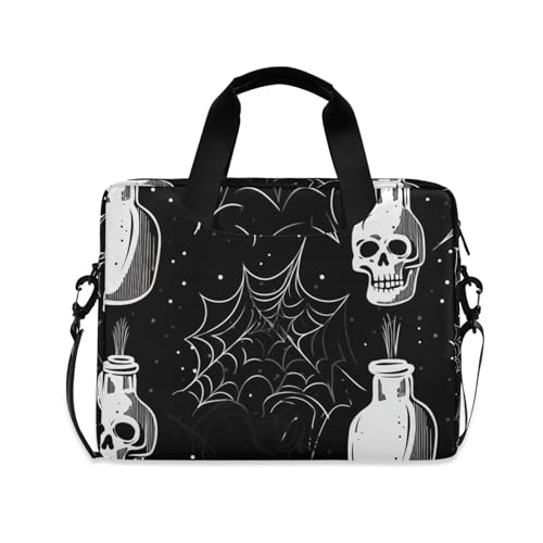 Maletín ALAZA para laptop con diseño Skull y correa miniatura 1