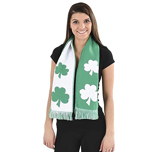 ThatsRad St. Patrick's Day Irish Knit Shamrock Scarf2