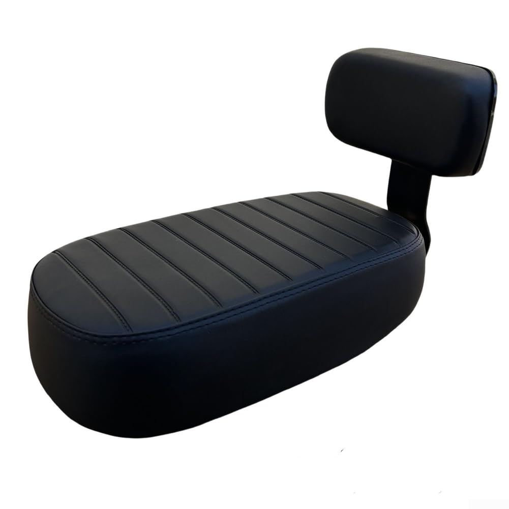 Honseadek Bike Saddle With Backrest Bike Seat Comfortable,Cushion for E-Bike, Tricycles and MTB mountainbike,Leather Soft Cushion Rear Rack Seat Children Seat(A)