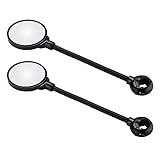 BOBLOV Espejo Retrovisor Bicicleta, 2 Piezas Bici Ciclismo Espejos Retrovisores Manillar Giratorio Ajustable con Espejo Convexo y Tubo de Aluminio