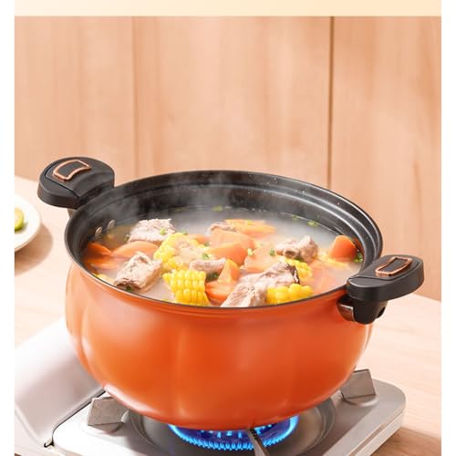 Olla a presión de hierro refinado 8 L color naranja miniatura 5