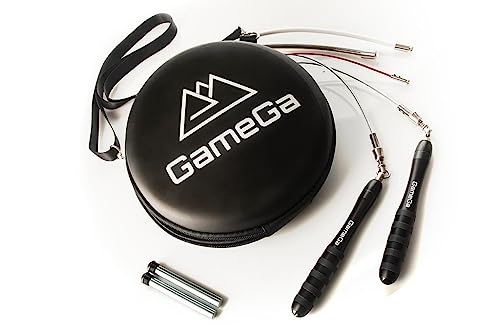 Gamega, Weighted Jump Rope Set, Jumping Rope Adjustable, 4 Jump Ropes For Fitness Training Workout, Speed, Low Intensity, Hight Intensity And Heavy Jump Rope, (2.5Mm, 4Mm, 6Mm And 8Mm) #TOP7