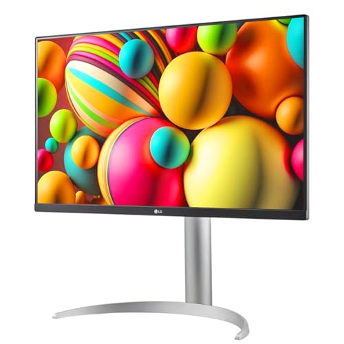 Image of LG 27 inch Ultrafine 4K UHD (3840 x 2160) IPS Computer Monitor, VESA DisplayHDR 400, 5ms, Dynamic Action Sync, Reader Mode, Flicker Safe, HDMI, DisplayPort, Tilt /Height /Pivot Adjustable, White