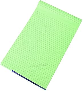 [Pack of 5] Visual Memory Aid A4 Green 100 Page Paper Notepad Refill Memo Lined Writing Pads